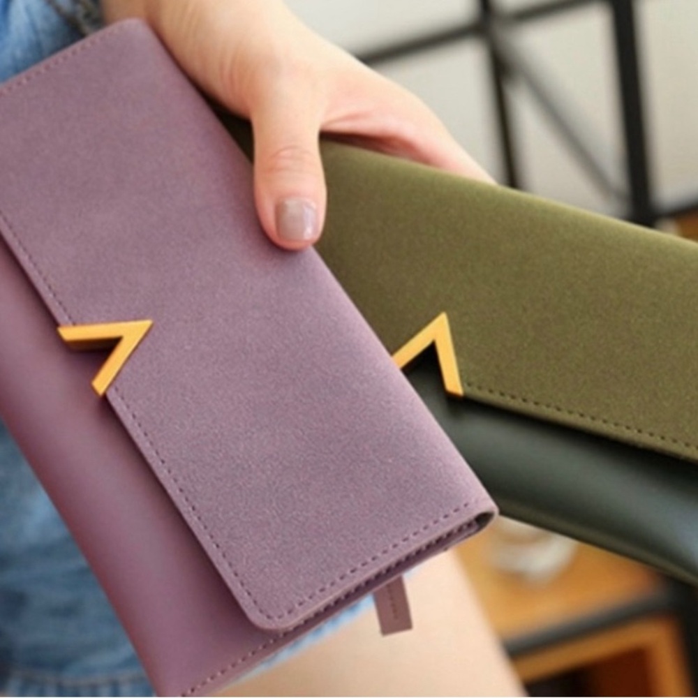 Inspired 🔥🔥 Luxury Clutch/Wallet - gorgeous green or mauve (NWT)